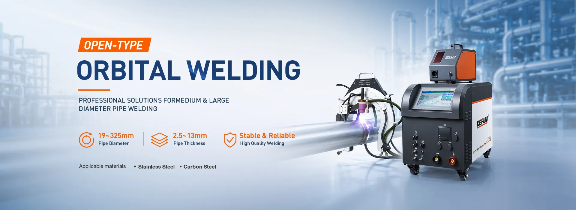 open Orbital welding machine